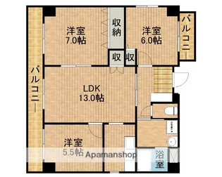 グランドパレス浜松【2階】の間取り