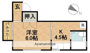 ツジハイツ【2階】の間取り