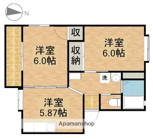 ハウスプラネットB【102号室】の間取り
