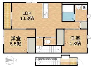 ウィングⅡ【2階】の間取り