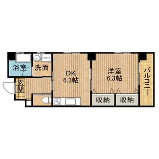 HABITARE更紗【2階】の間取り