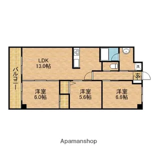 オーリック【6階】の間取り
