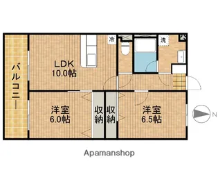 マンション華【1階】の間取り