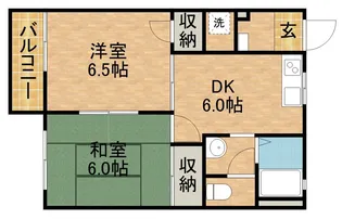 リバーサイド大竹B【1階】の間取り