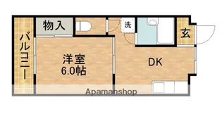 アメニティセゾン菊川【3階】の間取り