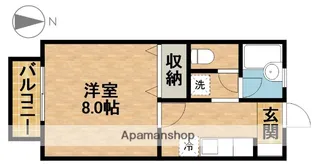CASA YAMASHINA【201号室】の間取り