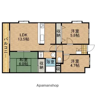 ふるさと【2階】の間取り