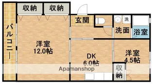 マンションエスポワール【3階】の間取り