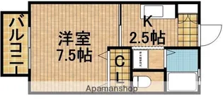 静岡県浜松市中央区半田山3丁目【アパート】の間取り