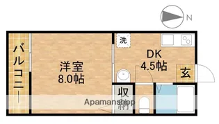 静岡県浜松市中央区半田山3丁目【アパート】の間取り