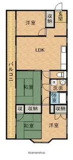 メゾンアイサン助信【4階】の間取り