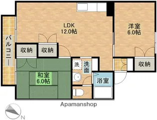 テクトピアホームズ高丘Ⅱ【1階】の間取り
