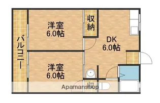 エイミック【2階】の間取り