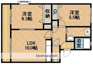 ジェントリー【2階】の間取り