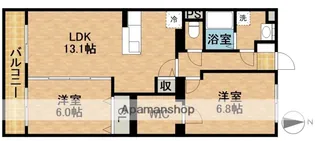 シャルマンⅡ【1階】の間取り