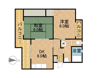 マンションKM−1【1階】の間取り