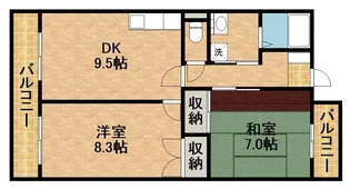 エミネンス加茂川【401号室】の間取り