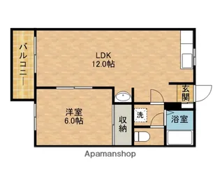 サンコート藤岡A【1階】の間取り