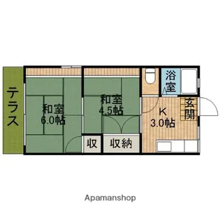 シティハイムグレース【1階】の間取り