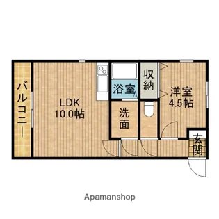 エンドルフィン【205号室】の間取り