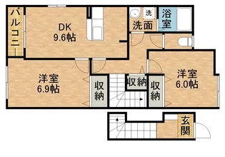 ヒバリーヒルズ【206号室】の間取り