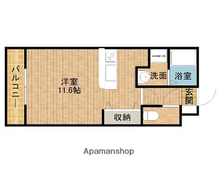アドバンシティマルモ【307号室】の間取り