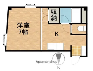 シャルム八幡【4階】の間取り