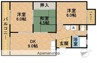 レジデンスひまわり【305号室】の間取り