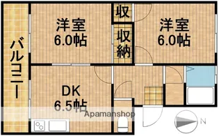 ベルキーシティ【2階】の間取り