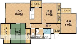バウムコートD棟【2階】の間取り