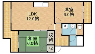 YUYUハイツⅡ【4階】の間取り