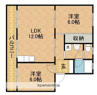 ヴィラコンフォート下俣南【4階】の間取り