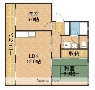 ヴィラコンフォート下俣南【2階】の間取り