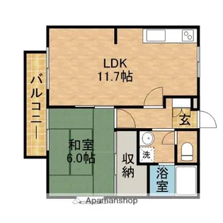パルシティS A棟【1階】の間取り