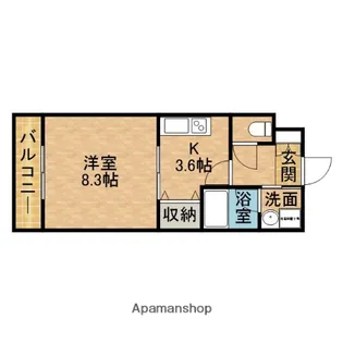 サンドリヨン【2階】の間取り