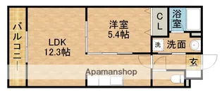 クレイス【3階】の間取り