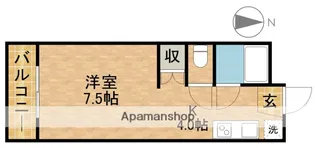 リバティ東伊場【401号室】の間取り
