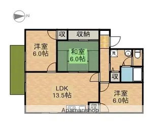 セジュールソシア【1階】の間取り