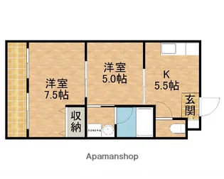 コーエー幸【101号室】の間取り
