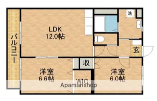 アスティオンⅢ【3階】の間取り