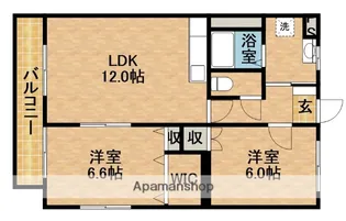 アスティオンⅢ【1階】の間取り