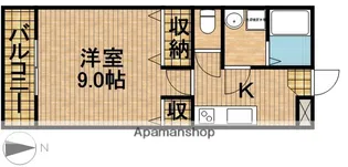 リヴェール【205号室】の間取り