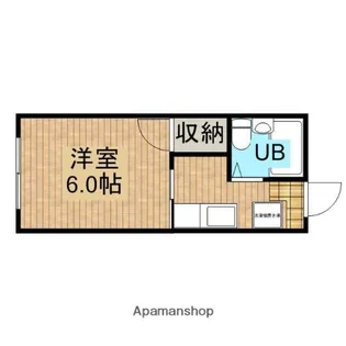 シティハイツ亀の甲【202号室】の間取り
