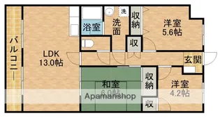 ベルティストン【1階】の間取り