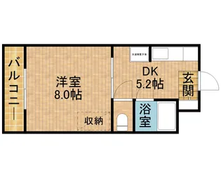 シャンブル24【3階】の間取り