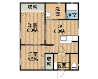 タウニィJUNⅡ【1階】の間取り