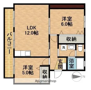 堀越マンション【202号室】の間取り