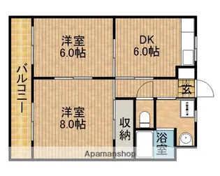 エスペランサⅡ【105号室】の間取り