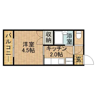 グリーンプラザ八木【2階】の間取り