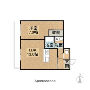天白ビル【1階】の間取り